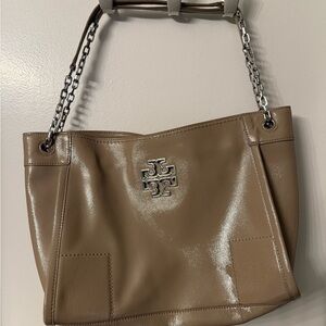 Tory Burch Tan Leather Shoulder Bag